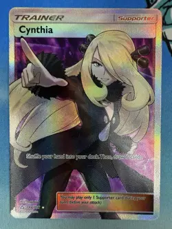 Cynthia 148/156 Full Art Ultra Prism 2018 Pokemon Card - Image 1