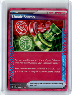 Unfair Stamp 165/167 Sv06 Twilight Masquerade Ace Holo Pokemon TCG - Image 1