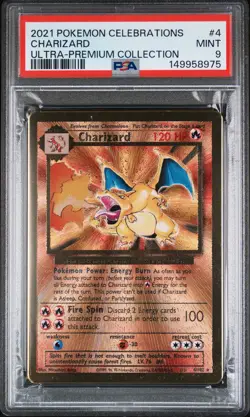 2021 POKEMON CELEBRATIONS ULTRA-PREM COLL #4 CHARIZARD PSA 9 - Image 1