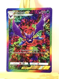 Crobat EX - Sea and Sky - Pocket FANMADE Full Alt Art Illustration Rare Holo - Image 1