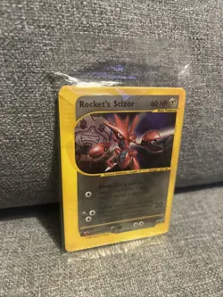 Sealed Pack Of 2002 Pokemon Best Promo #4 Rocket's Scizor EXTREMELY RARE - Image 2