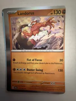 Pokemon TCG Miscut Landorus Surging Sparks Holo Rare 110/191 - Image 2