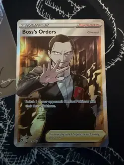 Boss’s Orders 189/192 Full Art Holo Rare Rebel Clash - Pokemon TCG Giovanni C - Image 1