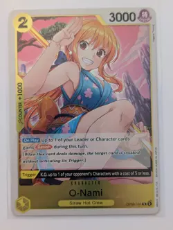 O-Nami OP06-101 V.1 Rare R EN NM Waifu One Piece TCG Holo - Image 1
