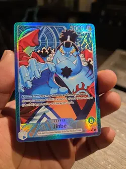 One Piece Op-14 The Azure Sea's Seven Jinbe Alternate Art Leader English - Image 3