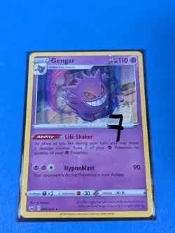 Gengar - 085/202 - Holo Rare Sword & Shield - Pokemon Card - NM - Image 3