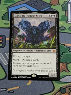 MTG - MAHA, ITS FEATHERS NIGHT - Bloomburrow (M) - Image 1