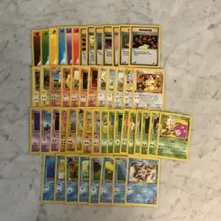 Pokemon Card Lot 1999 WOTC 50 Different Cards Lots Of 1st Edition Or Uncommon NM - Image 1