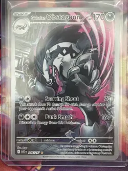 Pokemon Galarian Obstagoon 245/217 ASC EN Rare 170 HP Stage 2 Pokemon TCG Eng - Image 1