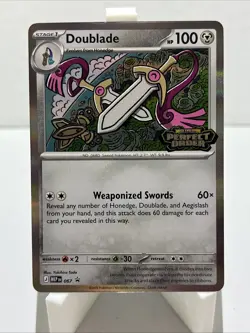 Pokemon TCG Doublade (Perfect Order Prerelease) ME: Mega Evolution Promo NM - Image 1