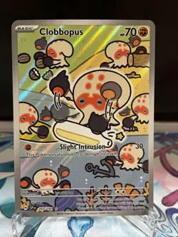 Pokemon Clobbopus 207/191 SV08 Surging Sparks Illustration Rare Full Art Holo - Image 1