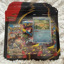 Pokemon TCG Mega Evolution Triple Blister Pack Psyduck NEW SEALED 🚚✅ - Image 3