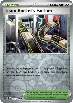 Team Rocket's Factory - 173/182 - Reverse Holo - Pokemon Destined Rivals - Image 1