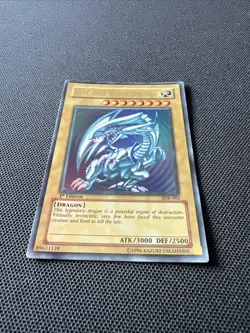 1st Edition Blue- Eyes White Dragon (SDK-001) 1996 - Image 4