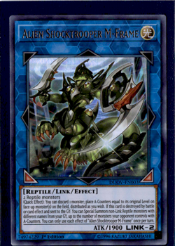 Alien Shocktrooper M-Frame | DUOV-EN003 | Ultra Rare | Yu-Gi-Oh! TCG - Image 1