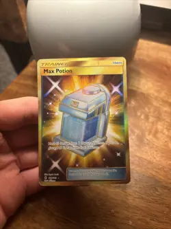 Max Potion 164/145 Pokemon Guardians Rising Sun & Moon Secret Rare Card - Image 1