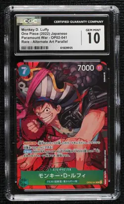 2022 One Piece Card Game: Paramount War OP02 Japanese #OP02-41 CGC 10 Gem Mint - Image 1