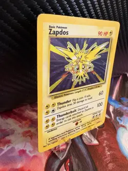 Zapdos Holo 16/102 Base Set Rare WOTC Vintage Pokemon Card MP - Image 4