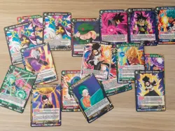 Dragon Ball super 327 cards Lot bundle foil bt10 bt4 foil SR R Goku Vegeta DBZ - Image 2