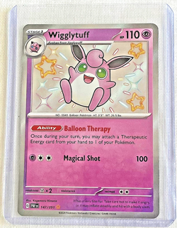 Wigglytuff 147/091 Paldean Fates - Shiny Holo Rare - NM Pokemon Card - Image 1