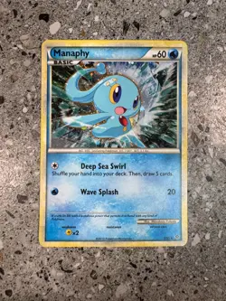 Pokemon TCG Cards Manaphy 3/95 Unleashed Holo Rare NM - Image 1