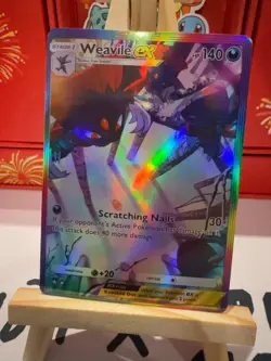 Weavile Pokemon TCG Pocket Custom Full Alt Art Illustration Holo Foil Card - Image 1