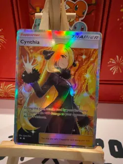 Cynthia Pokemon TCG Pocket Custom Full Alt Art Illustration Holo Foil Waifu Card - Image 1