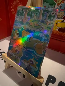 Bidoof Pokemon TCG Pocket Custom Full Alt Art Illustration Holo Foil Card - Image 2