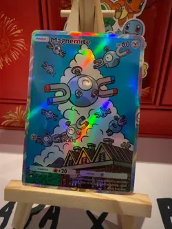 Magnemite Pokemon TCG Pocket Custom Full Alt Art Illustration Holo Foil Card - Image 1