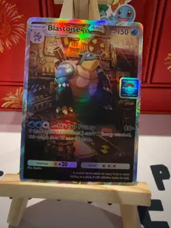 Blastoise Pokemon TCG Pocket Custom Full Alt Art Illustration Holo Foil Card - Image 1