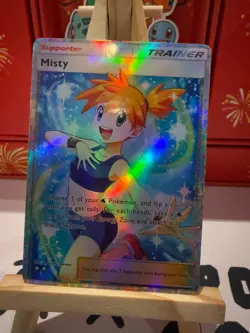 Misty Pokemon TCG Pocket Custom Full Alt Art Illustration Holo Foil Waifu Card - Image 1