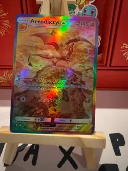 Aerodactyl Pokemon TCG Pocket Custom Full Alt Art Illustration Holo Foil Card - Image 1