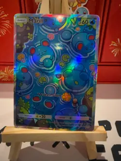 Marill Pokemon TCG Pocket Custom Full Alt Art Illustration Holo Foil Card - Image 1