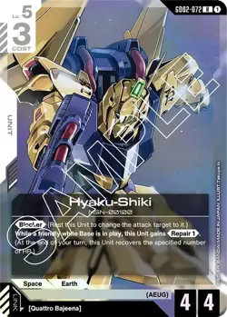 Hyaku-Shiki GD02-072 Gundam Card Game Dual Impact Holofoil Rare Near Mint - Image 2