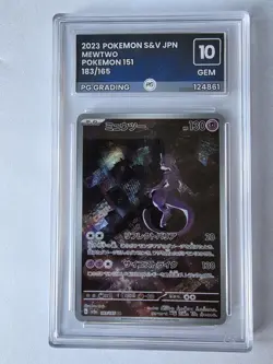 Pokemon TCG Mewtwo 183/165 AR Art Rare Holo Card SV2a 151 Japanese PG 10 Mint - Image 1