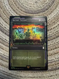 NUCLEAR FALLOUT FOIL [Showcase] - Rare - PIP Fallout MTG 0331 Free Ship - Image 1