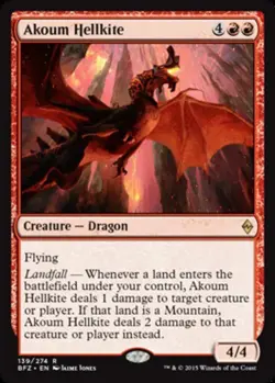 Akoum Hellkite X4 (Battle for Zendikar (2015)) MTG (NM) *CCGHouse* Magic - Image 1