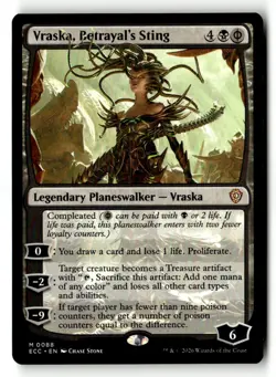 1x MTG Vraska, Betrayal's Sting NM Normal M Commander: Lorwyn Eclipsed 88 - Image 1