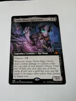 MTG Nashi, Moon Sage's Scion (Extended Art) #459 Mythic Kamigawa: Neon Dynasty - Image 1