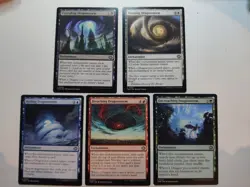 MTG Dragonstorm Set Of 5 Tarkir Enchantment Lot Roiling Teeming Breaching - Image 1