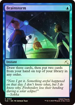 Brainstorm Foil Avatar: The Last Airbender NM MTG - Image 1