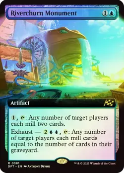 Riverchurn Monument Foil Extended Art Aetherdrift NM MTG - Image 1