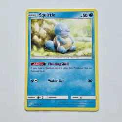 2019 POKEMON SUN & MOON TEAM UP 22 SQUIRTLE - Image 1