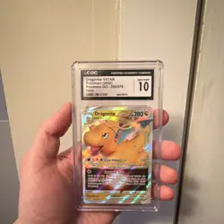 Dragonite VSTAR 050/078 Pokemon GO Ultra Rare Holo CGC 10 Graded Card - Image 1
