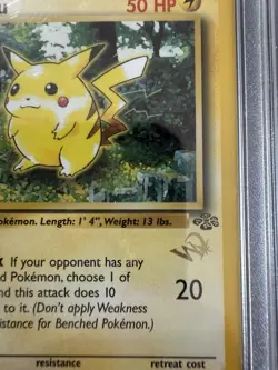 1999 Pokemon Jungle 1st Edition Pikachu Wizard Stamp Duelist Promo - Image 2