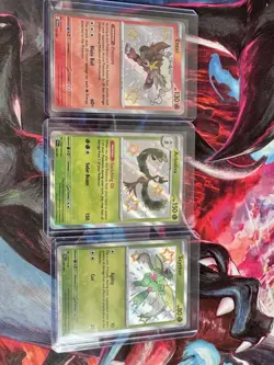 Pokemon TCG - Paldean Fates Baby Shiny 3-Card Lot - Shiny Rare Holo - NM - Image 1