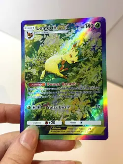 Leafeon - Triumphant light Pokemon Pocket FANMADE Full Alt Art HOLO - Image 1