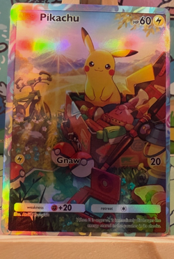 Pikachu Promo - Genetic Apex Pokemon Pocket FANMADE Full Alt Art HOLO - Image 1