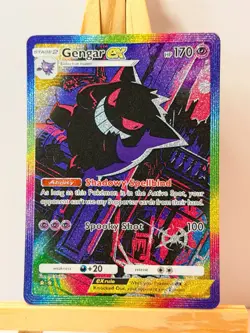 Gengar ex - Genetic Apex - Pokemon Pocket FANMADE Full Alt Illustration Art HOLO - Image 1