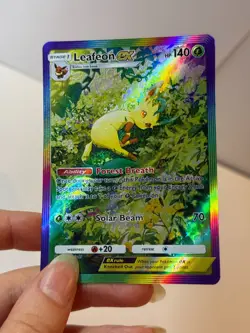 Leafeon EX - Triumphant Light - Pokemon Pocket FANMADE Full Alt Art HOLO - Image 1